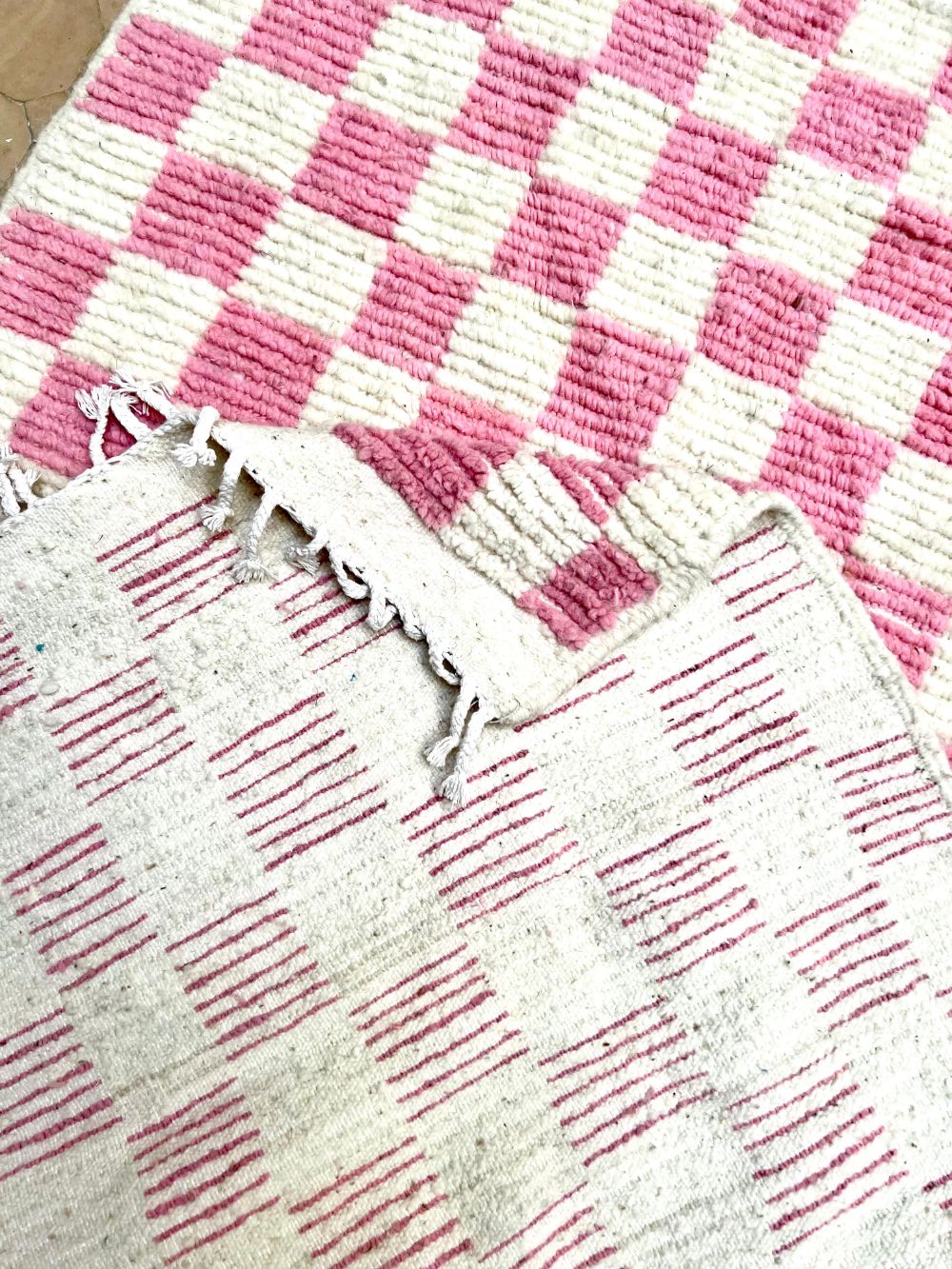 Marokkolainen ruudullinen matto 155x95cm