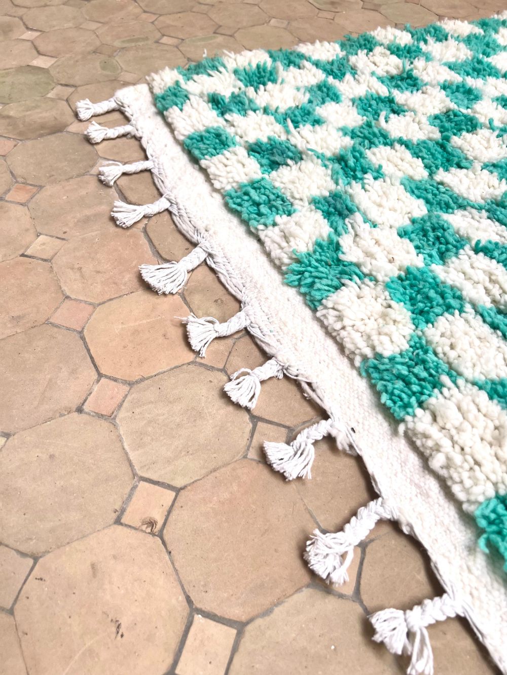 Moroccan Checkered Rug 155x110cm