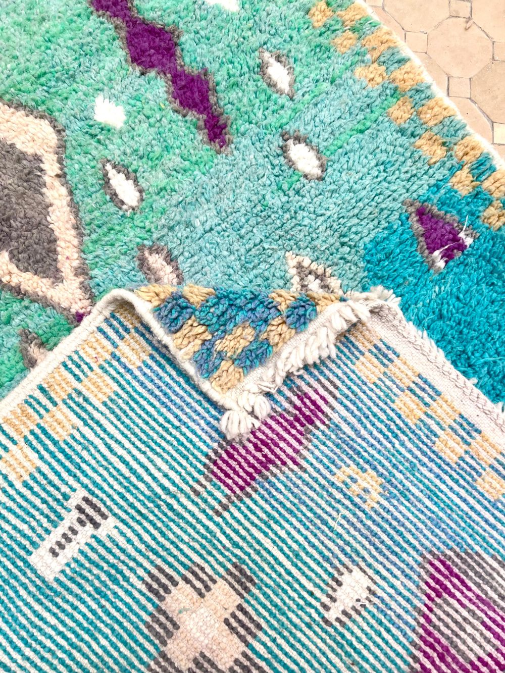 Marokkolainen Boujaad matto 155x120cm