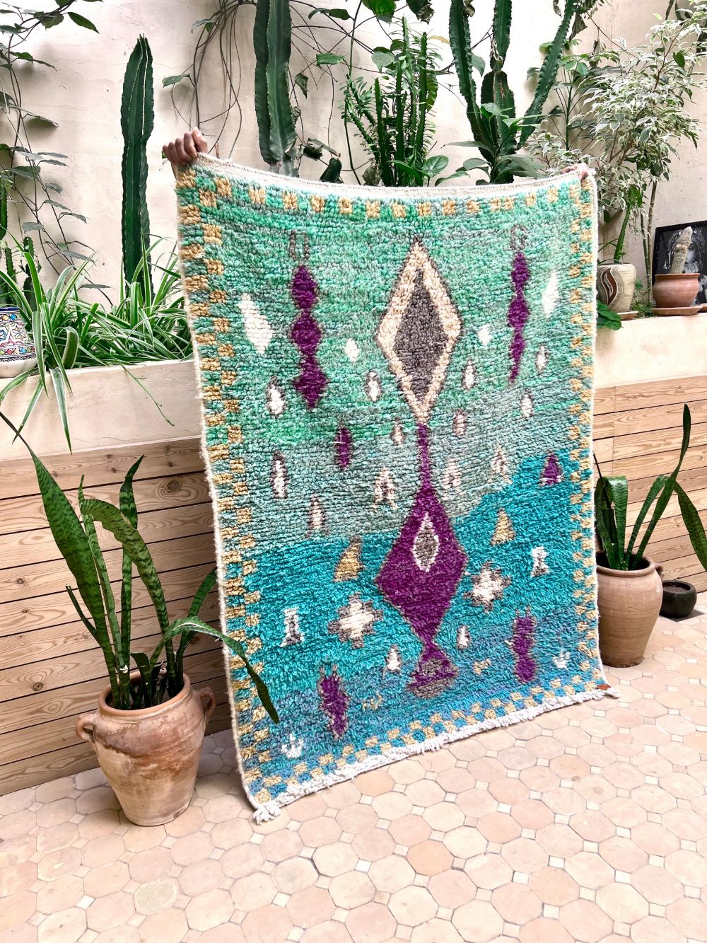 Marokkolainen Boujaad matto 155x120cm