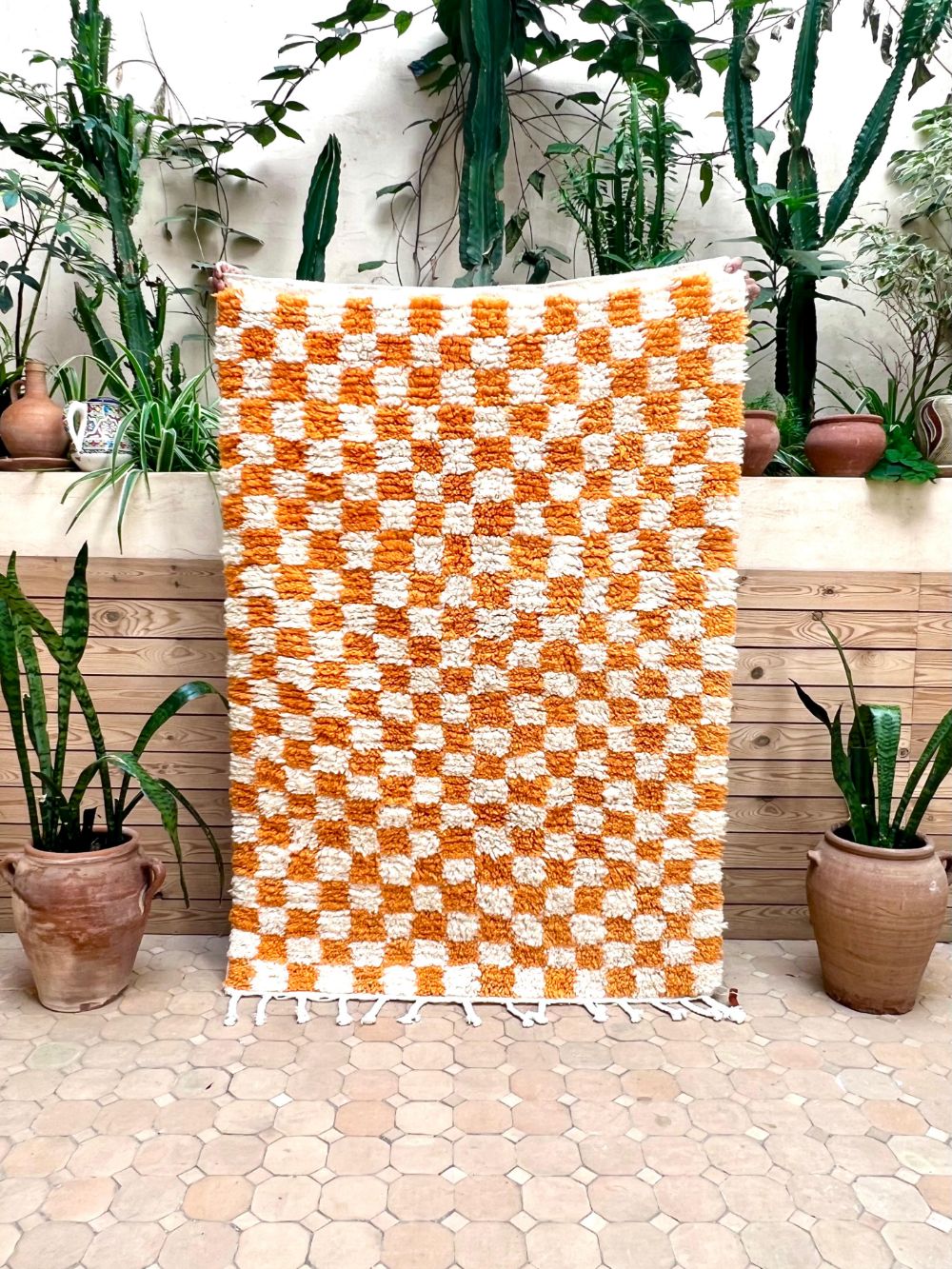Moroccan Checkered Rug 150x105cm