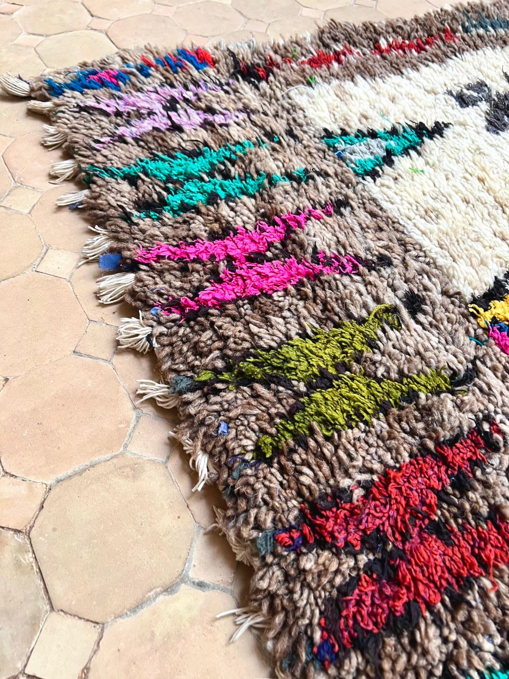 Marokkolainen vintage Azilal käytävämatto 310x105cm