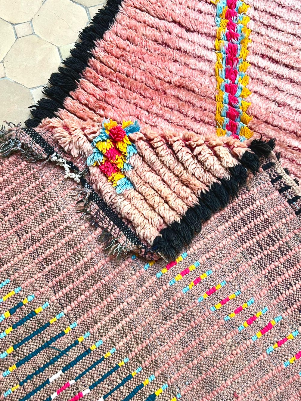 Moroccan Vintage Boujaad runner Rug 275x100cm