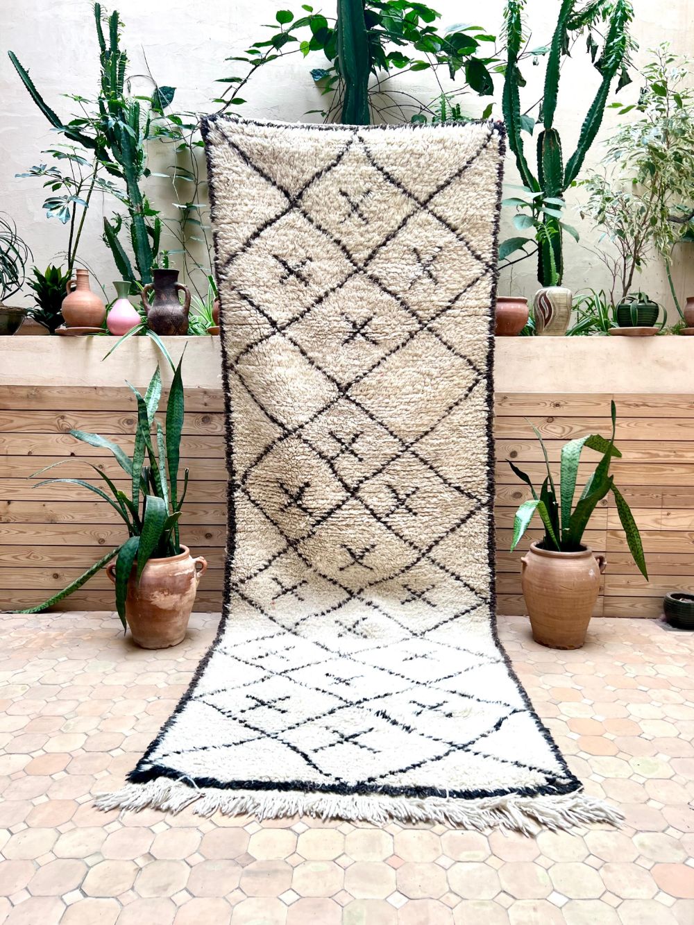 Moroccan Vintage Azilal Runner Rug 285x100cm