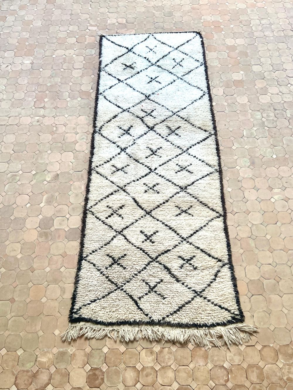 Moroccan Vintage Azilal Runner Rug 285x100cm