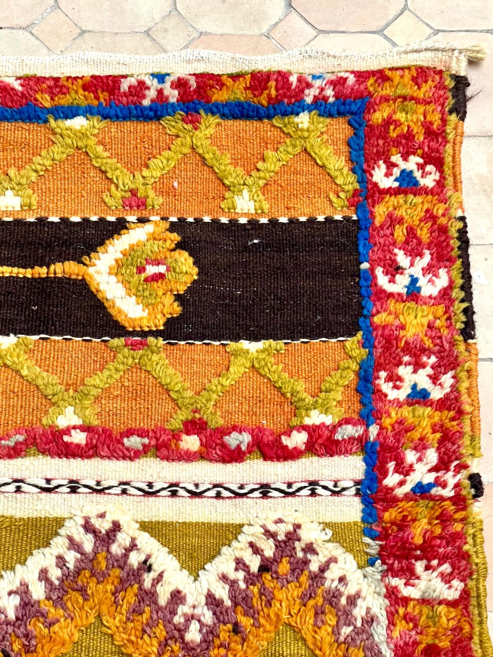 Moroccan Flatweave Rug 195x145cm