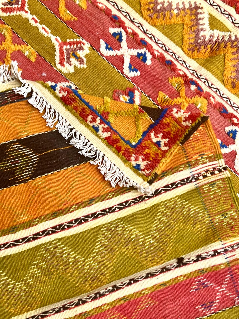 Moroccan Flatweave Rug 195x145cm