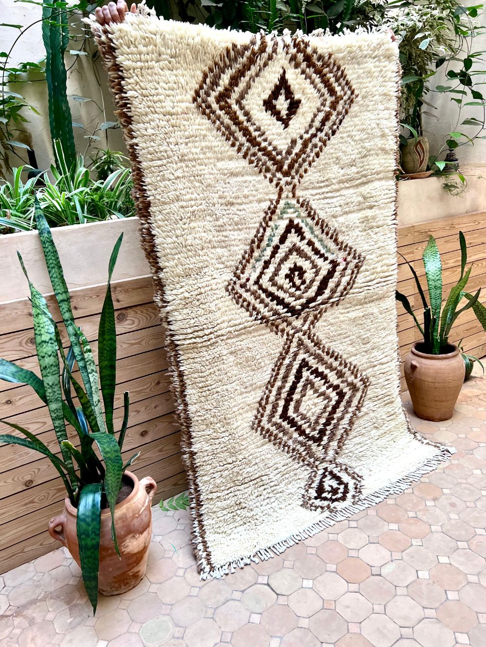 Marokkolainen vintage Azilal-matto 170x110cm