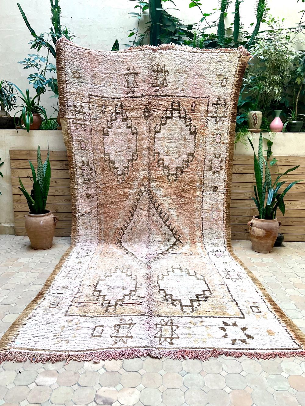 Moroccan Vintage Boujaad Rug 340x160cm
