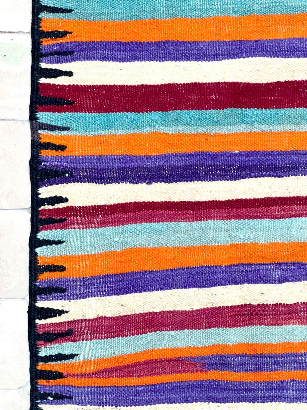 Marokkolainen nukaton matto 190x110cm