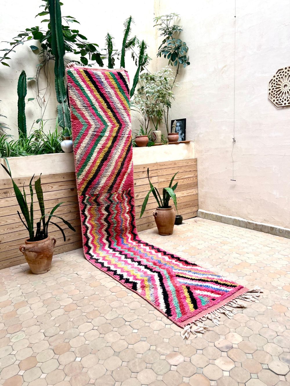 Moroccan Boujaad Runner 355x75cm