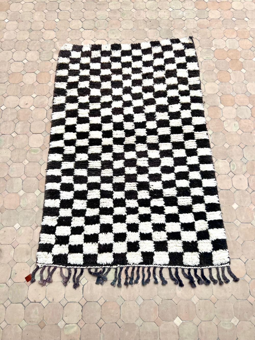 Marokkolainen ruudullinen matto 150x100cm