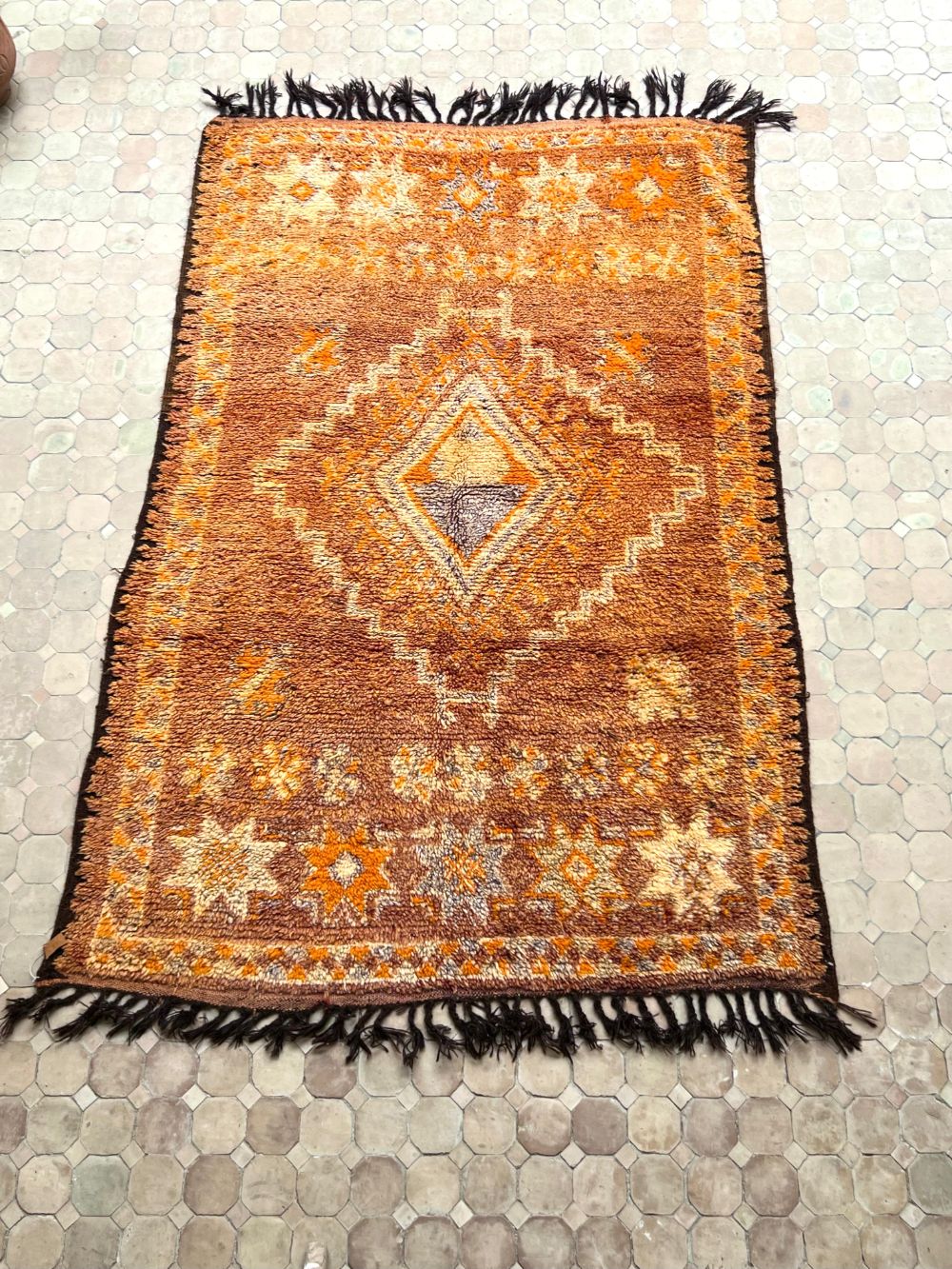 Marokkolainen vintage Boujaad matto 220x145cm