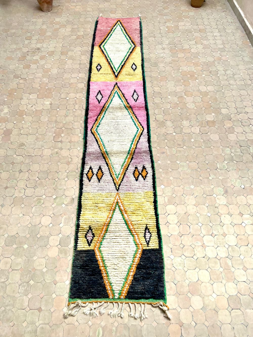 Moroccan Boujaad Runner 410x75cm