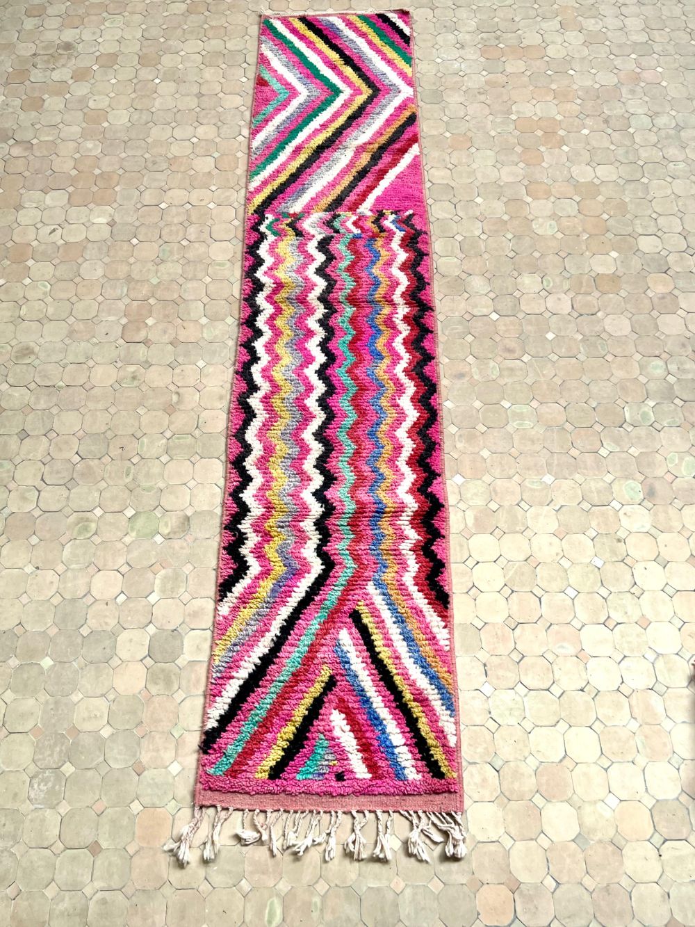 Moroccan Boujaad Runner 355x75cm