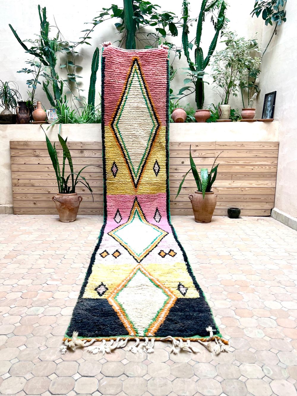 Moroccan Boujaad Runner 410x75cm