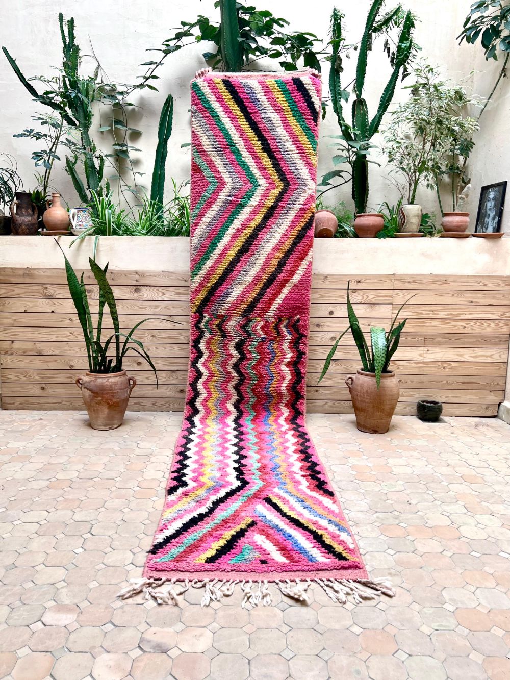 Moroccan Boujaad Runner 355x75cm