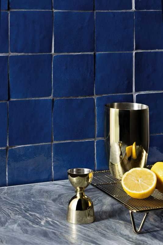 Moroccan Zellige Tiles: blue / m²