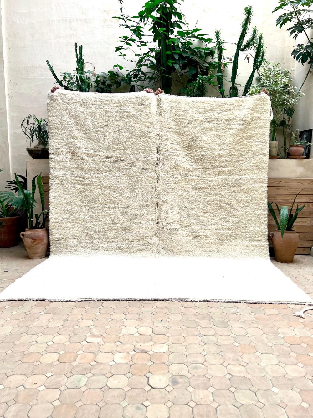 Order by Size: Moroccan All White Rug