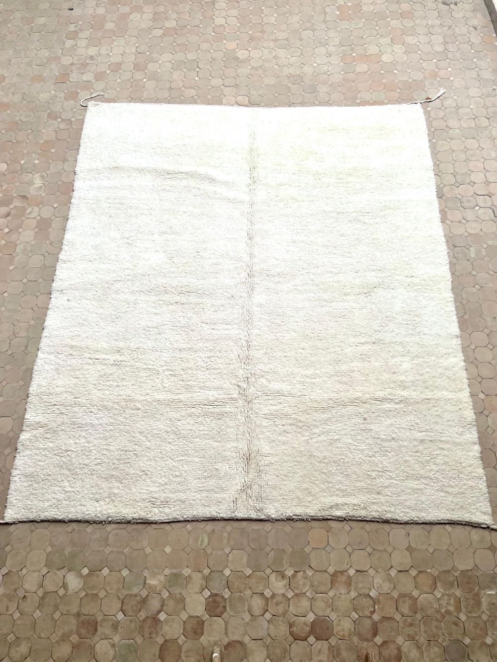 Order by Size: Moroccan All White Rug