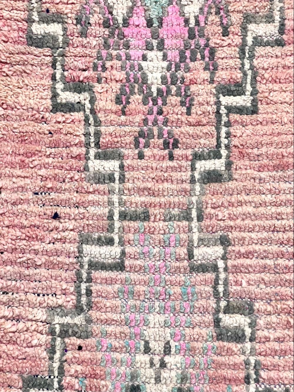 Moroccan Vintage Boujaad runner Rug 345x110cm