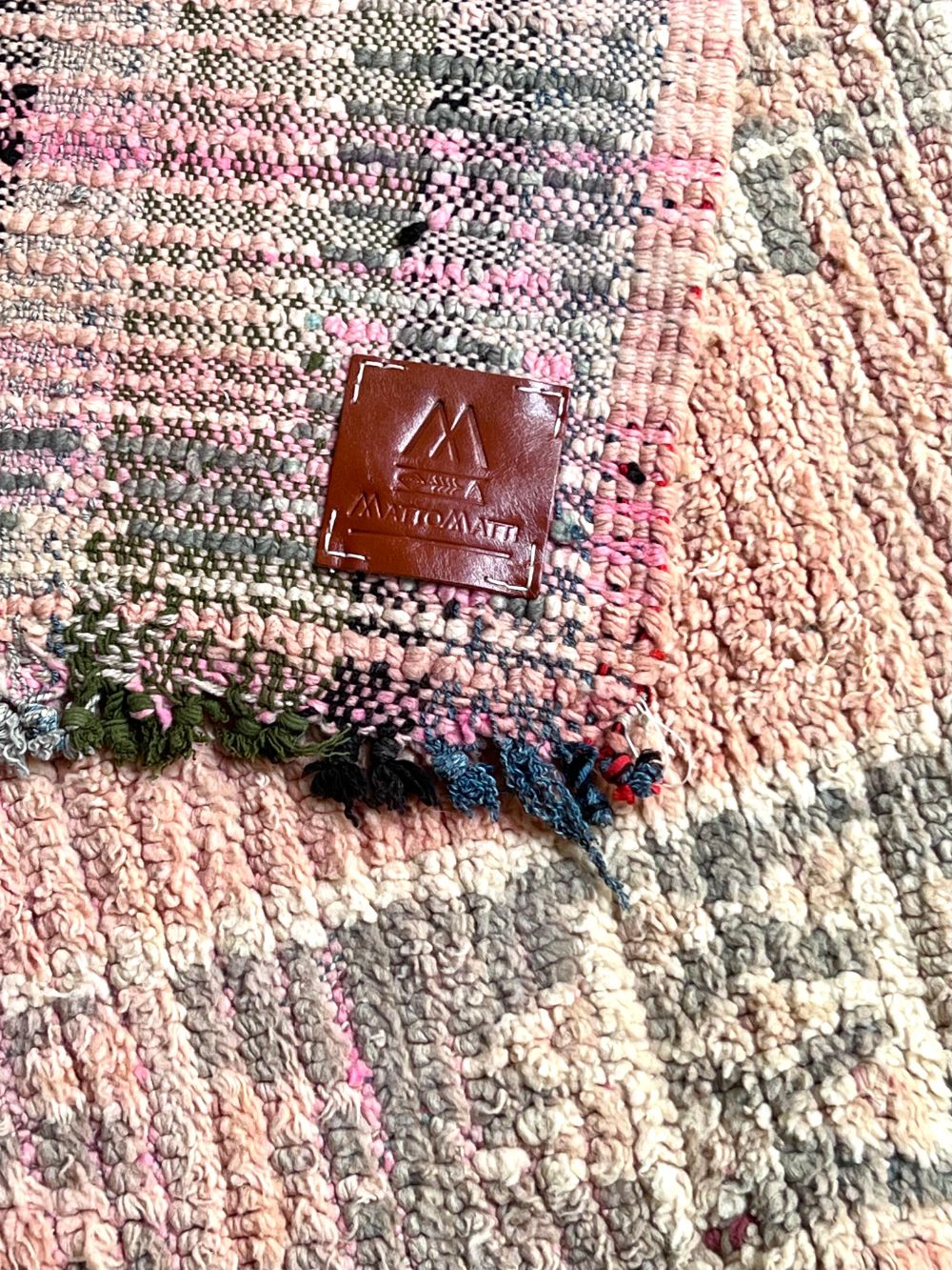 Moroccan Vintage Boujaad runner Rug 345x110cm