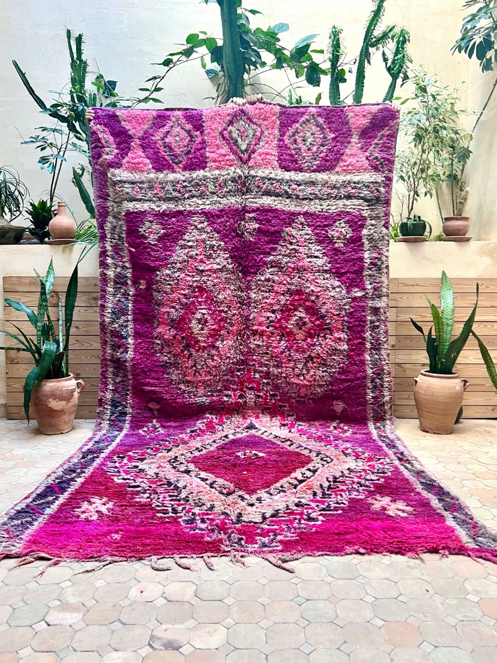 Marokkolainen vintage Boujaad matto 335x175cm