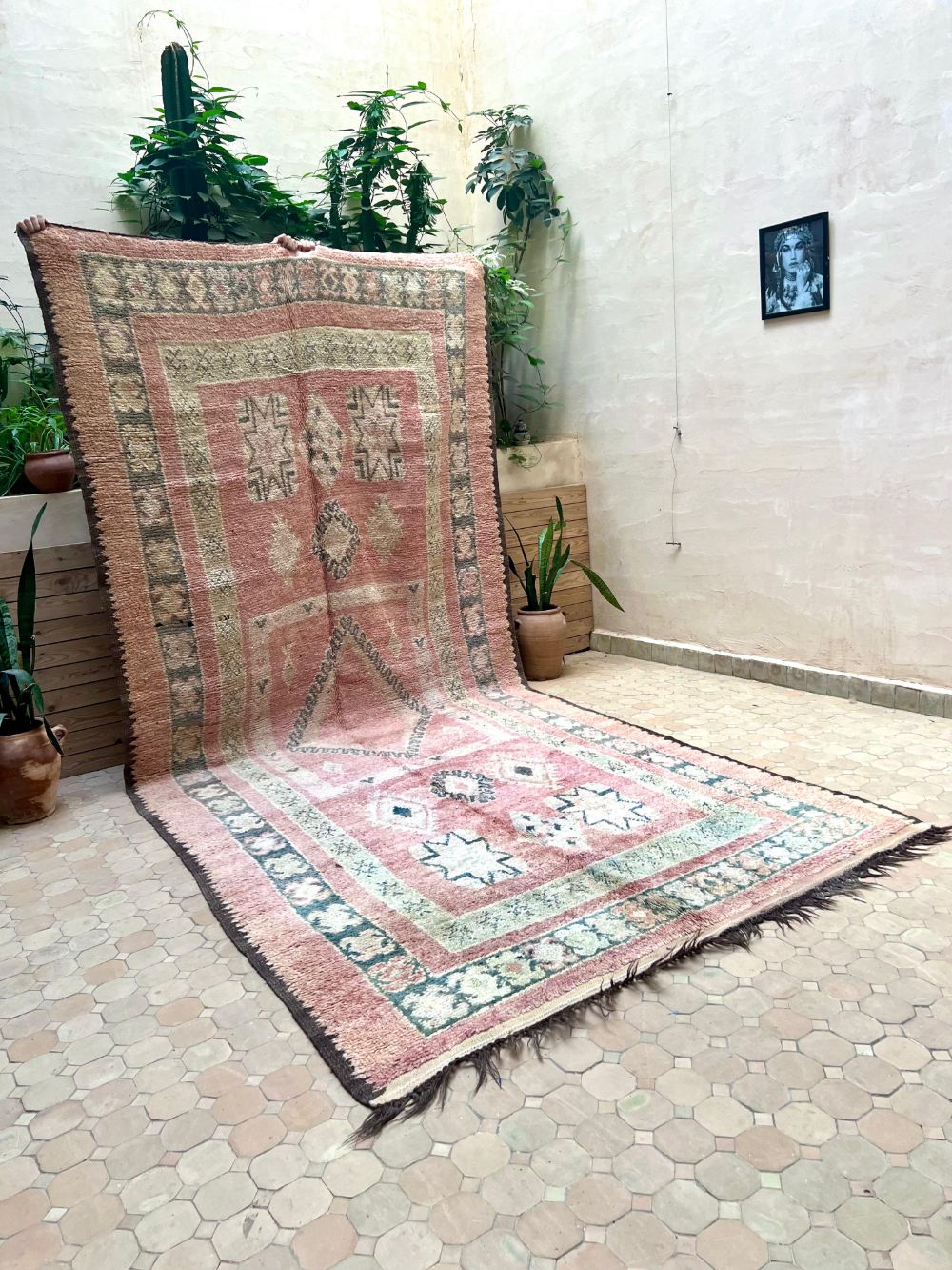 Moroccan Vintage Boujaad Rug 410x185cm