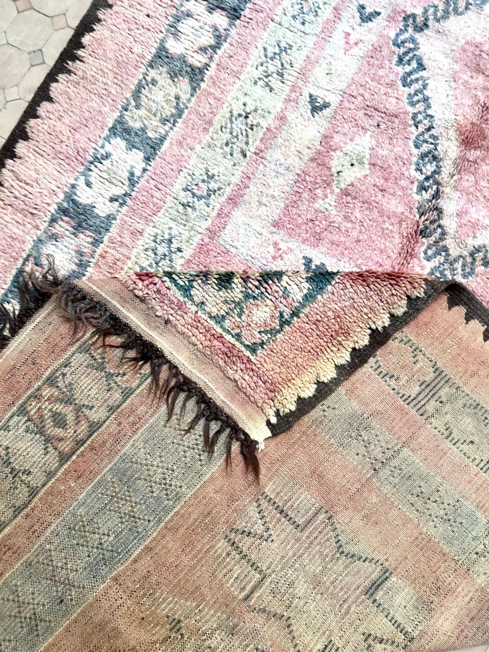 Moroccan Vintage Boujaad Rug 410x185cm