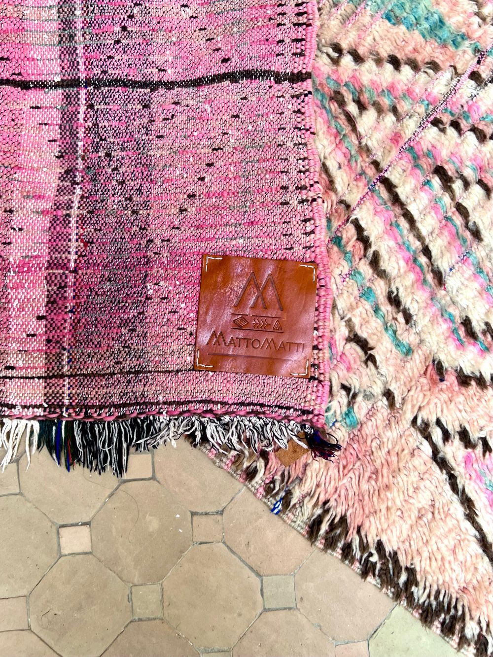 Marokkolainen vintage Boujaad käytävämatto 265x80cm