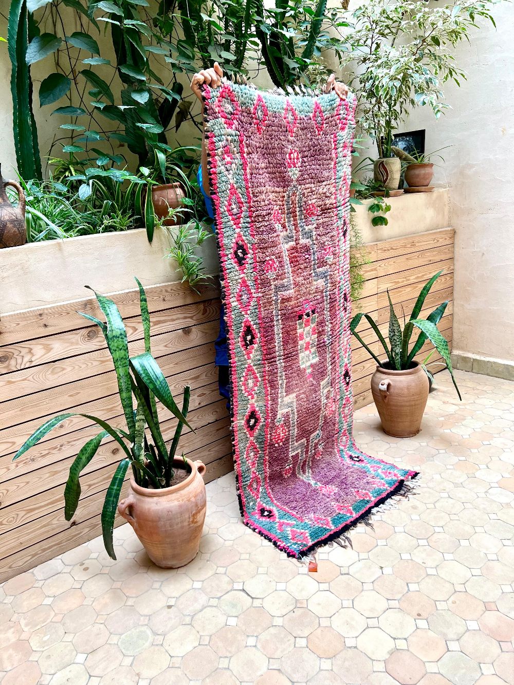 Moroccan Vintage Boujaad Rug 185x70cm