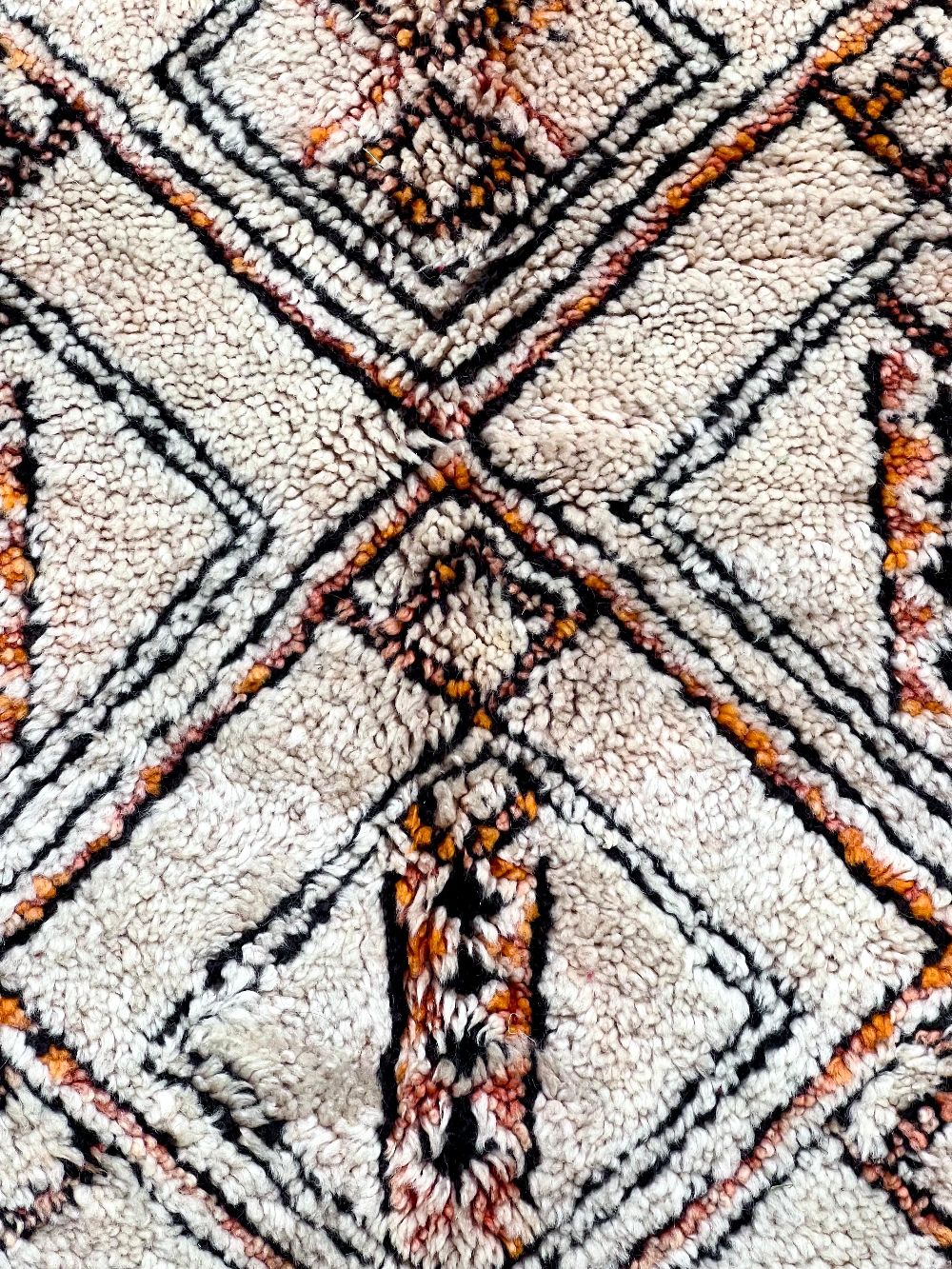 Moroccan Vintage Beni Ouarain Rug 390x210cm