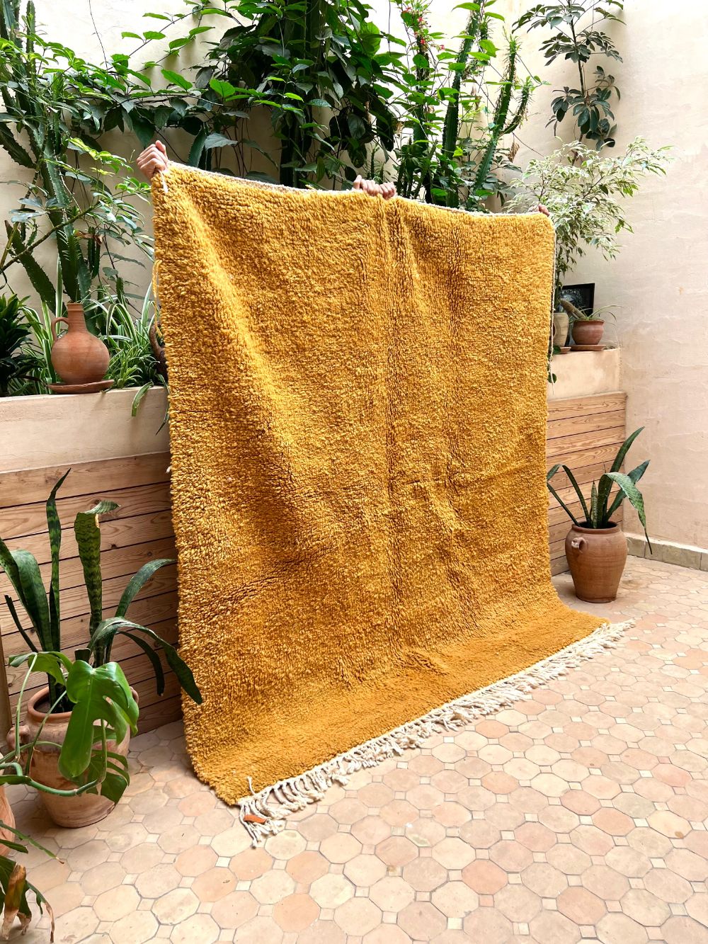 Moroccan Ochre rug 200x175cm