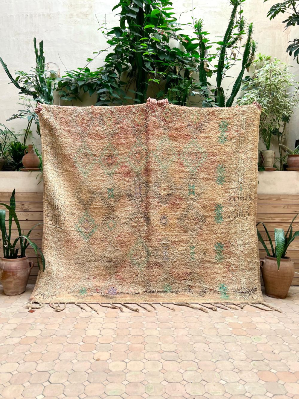 Marokkolainen vintage Boujaad matto 180x195cm