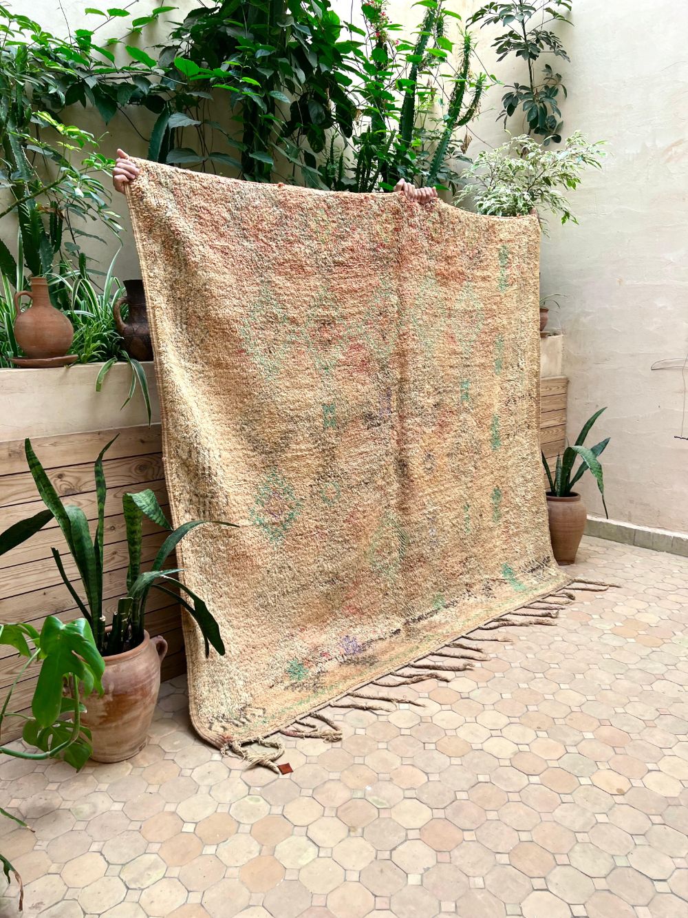 Marokkolainen vintage Boujaad matto 180x195cm