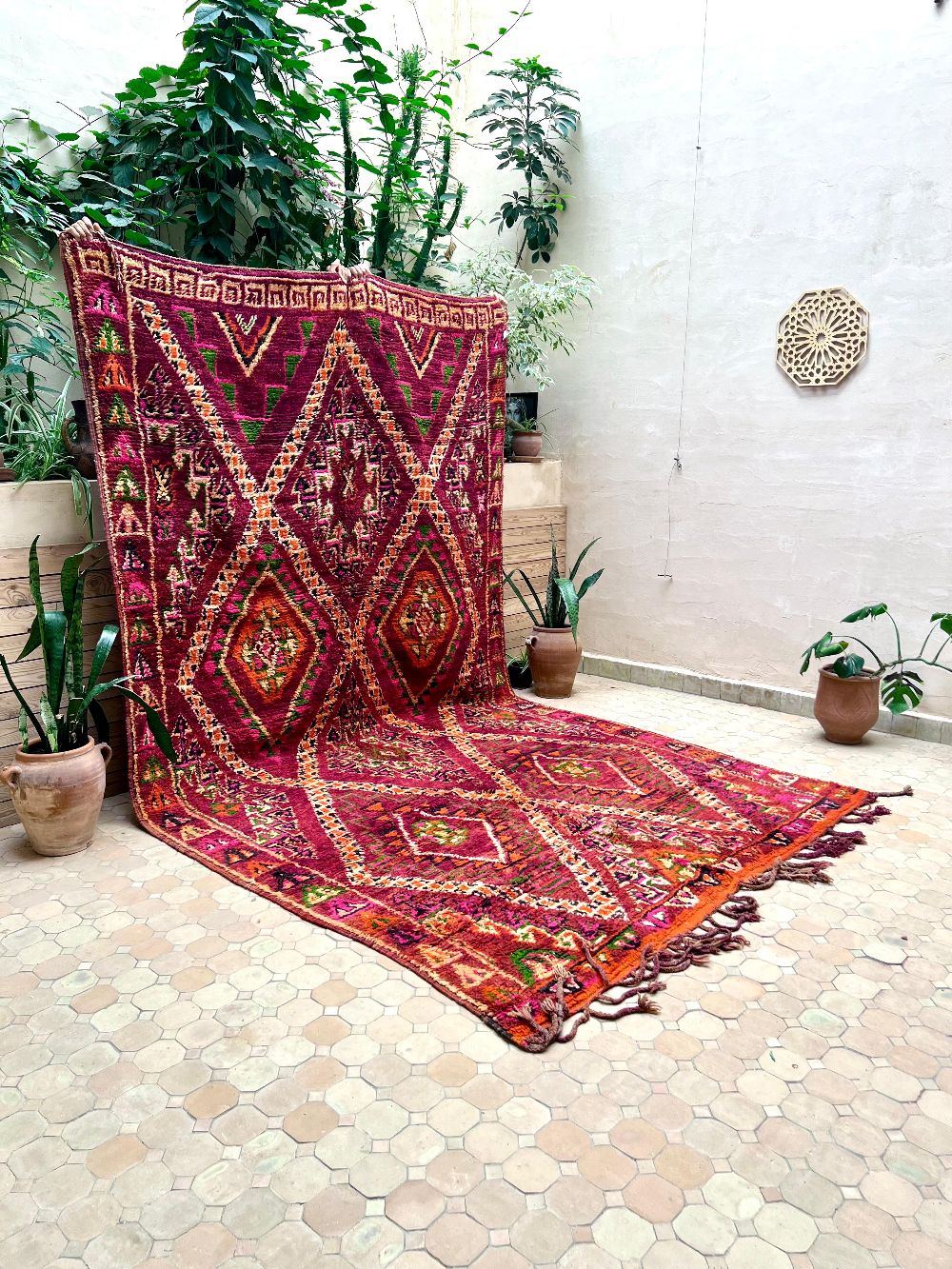 Moroccan Vintage Boujaad Rug 360x195cm