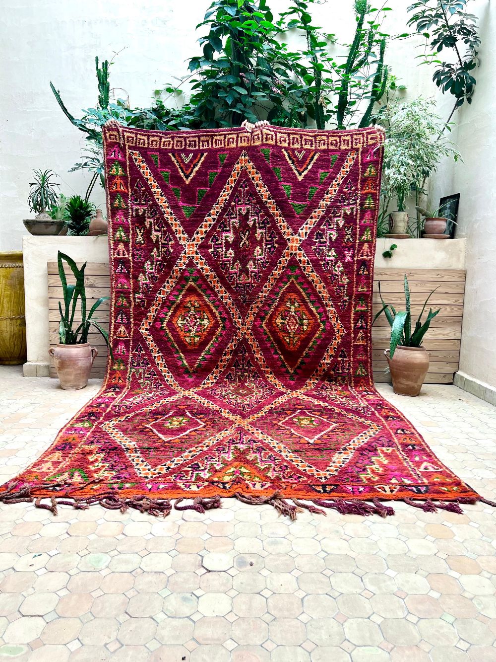Marokkolainen vintage Boujaad matto 360x195cm