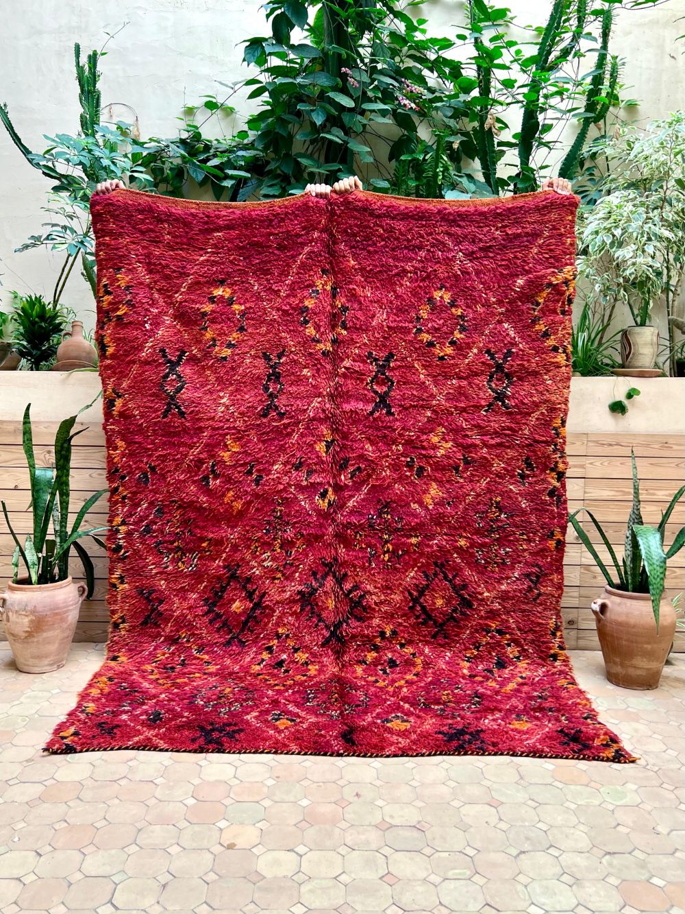 Marokkolainen vintage Boujaad matto 235x175cm