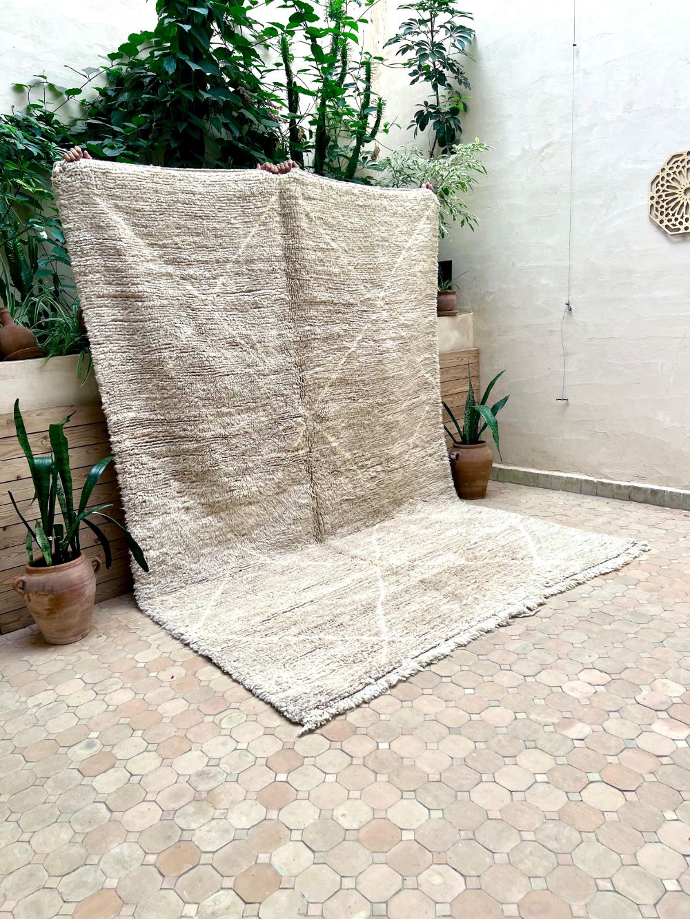 Moroccan Grey Bear Rug 300×200cm