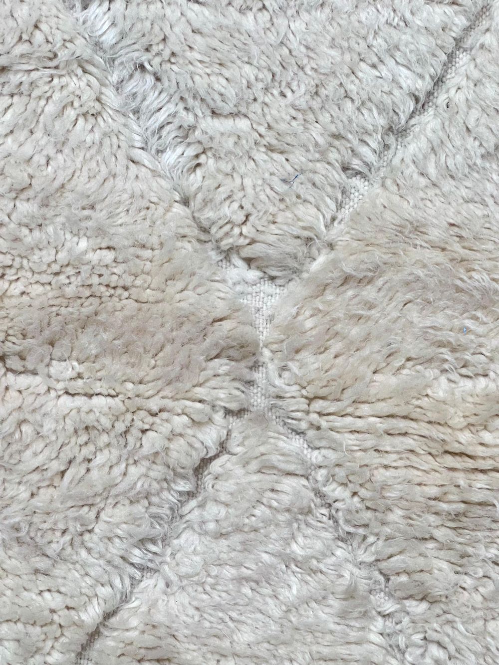 Moroccan All White Rug 300x200cm