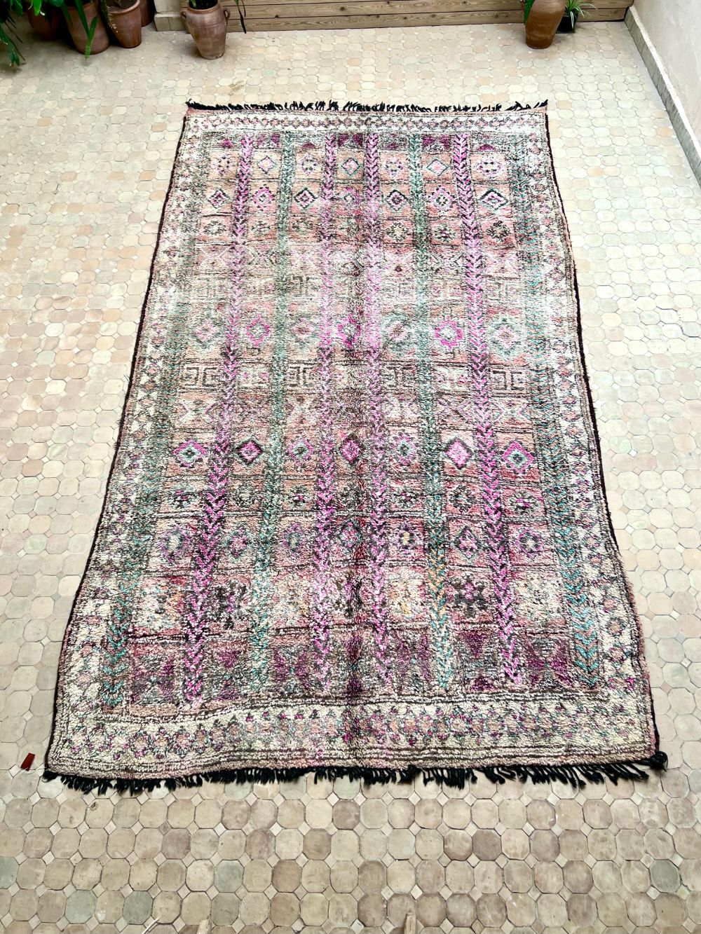 Marokkolainen vintage Boujaad matto 405x230cm
