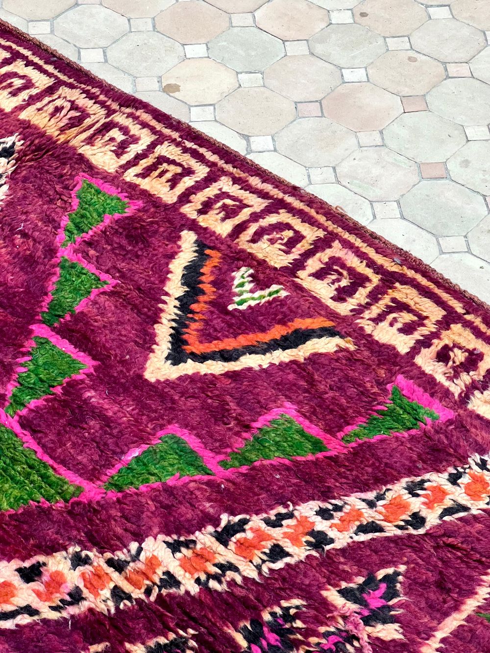 Moroccan Vintage Boujaad Rug 360x195cm