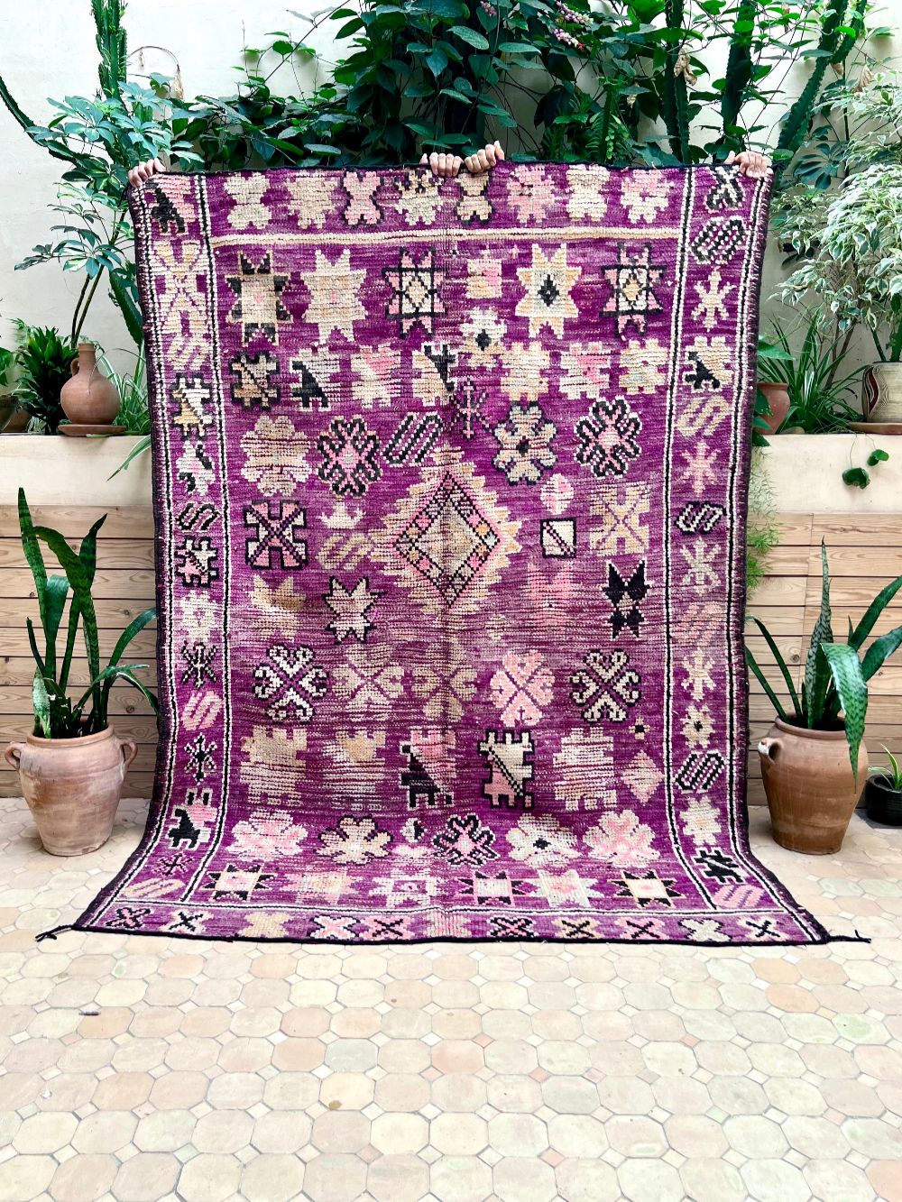 Marokkolainen vintage Boujaad matto 230x160cm