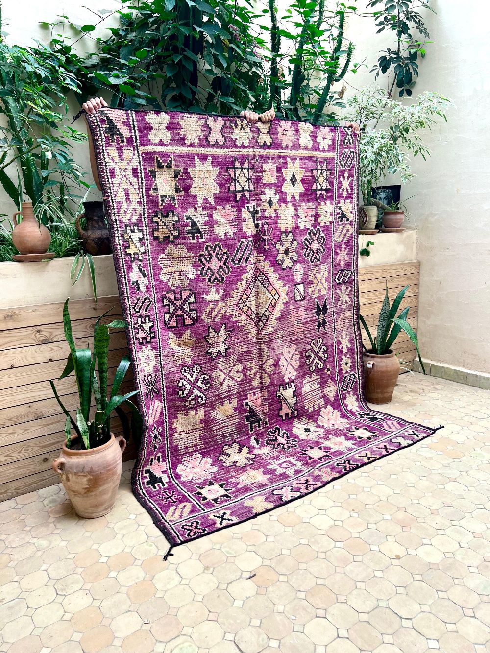 Marokkolainen vintage Boujaad matto 230x160cm