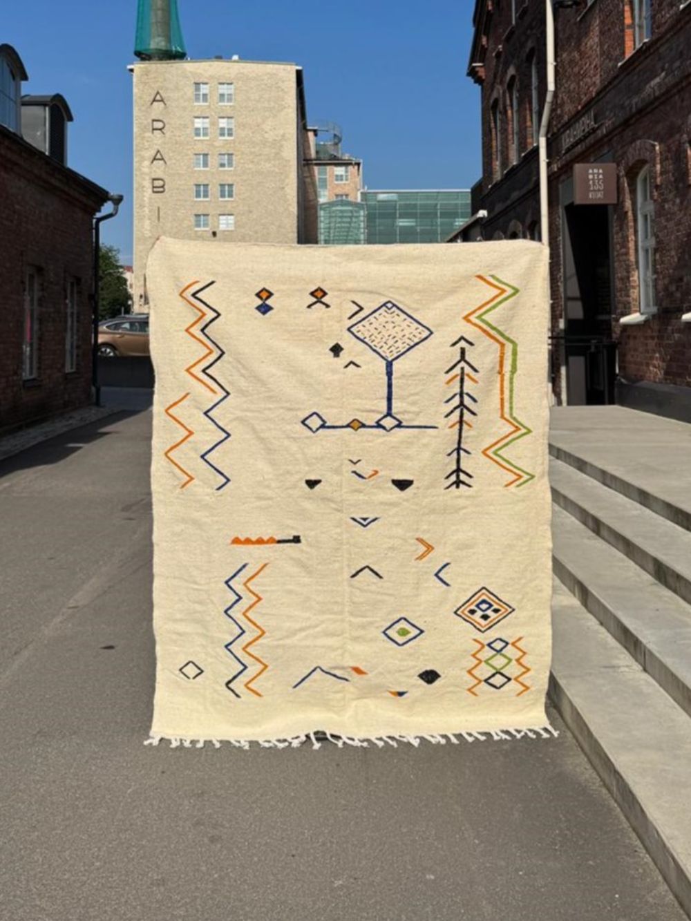 Moroccan Flatweave Rug 220x170cm