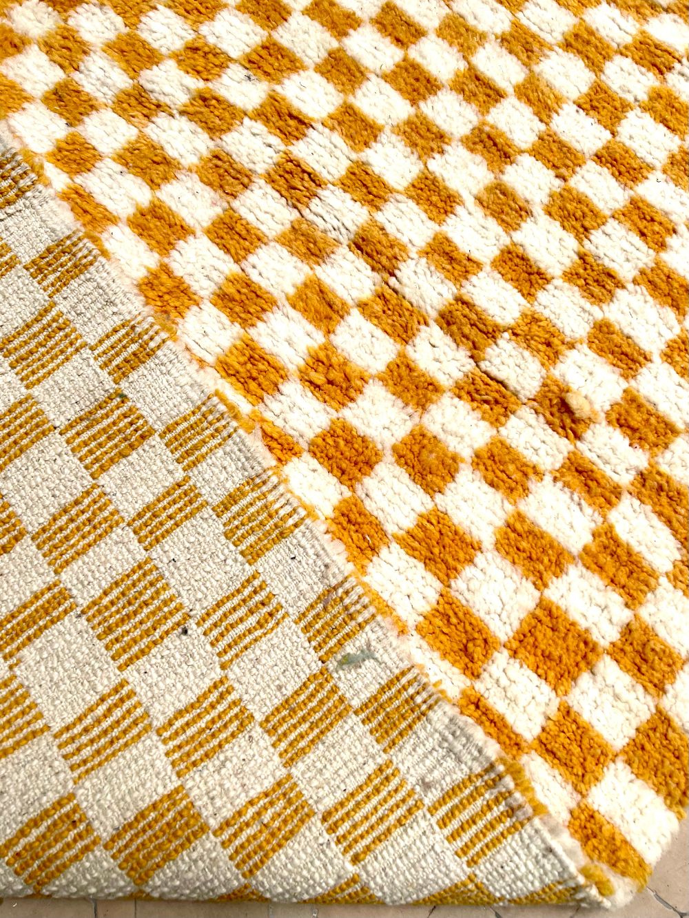 Moroccan Checkered Rug 305x195cm