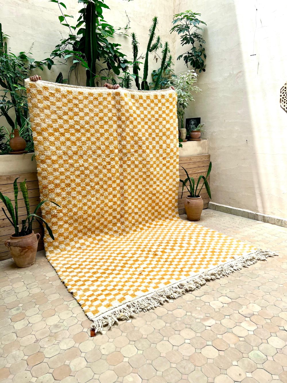 Moroccan Checkered Rug 305x195cm