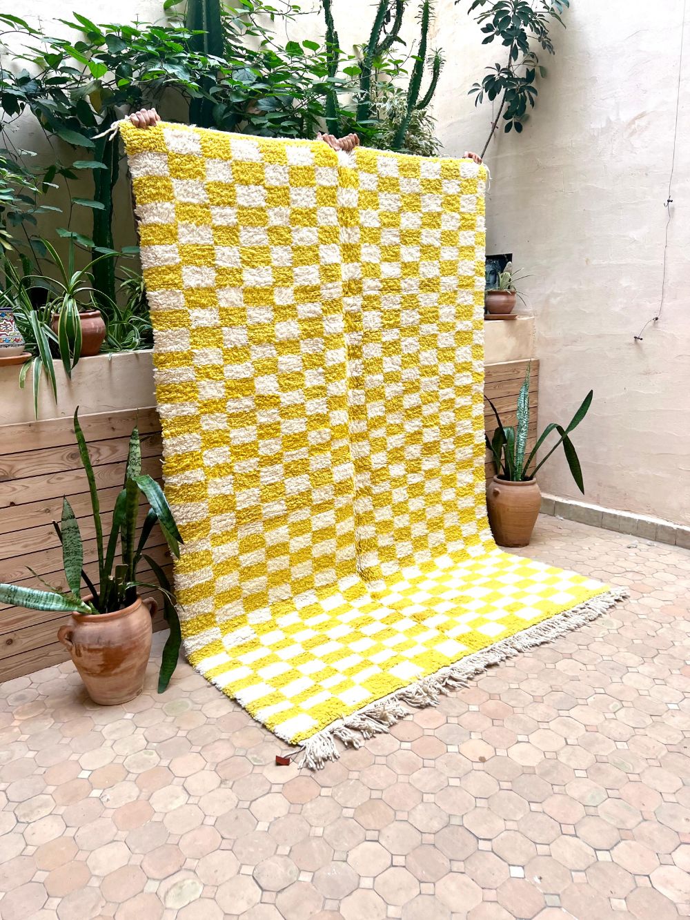 Moroccan Checkered Rug 245x165cm