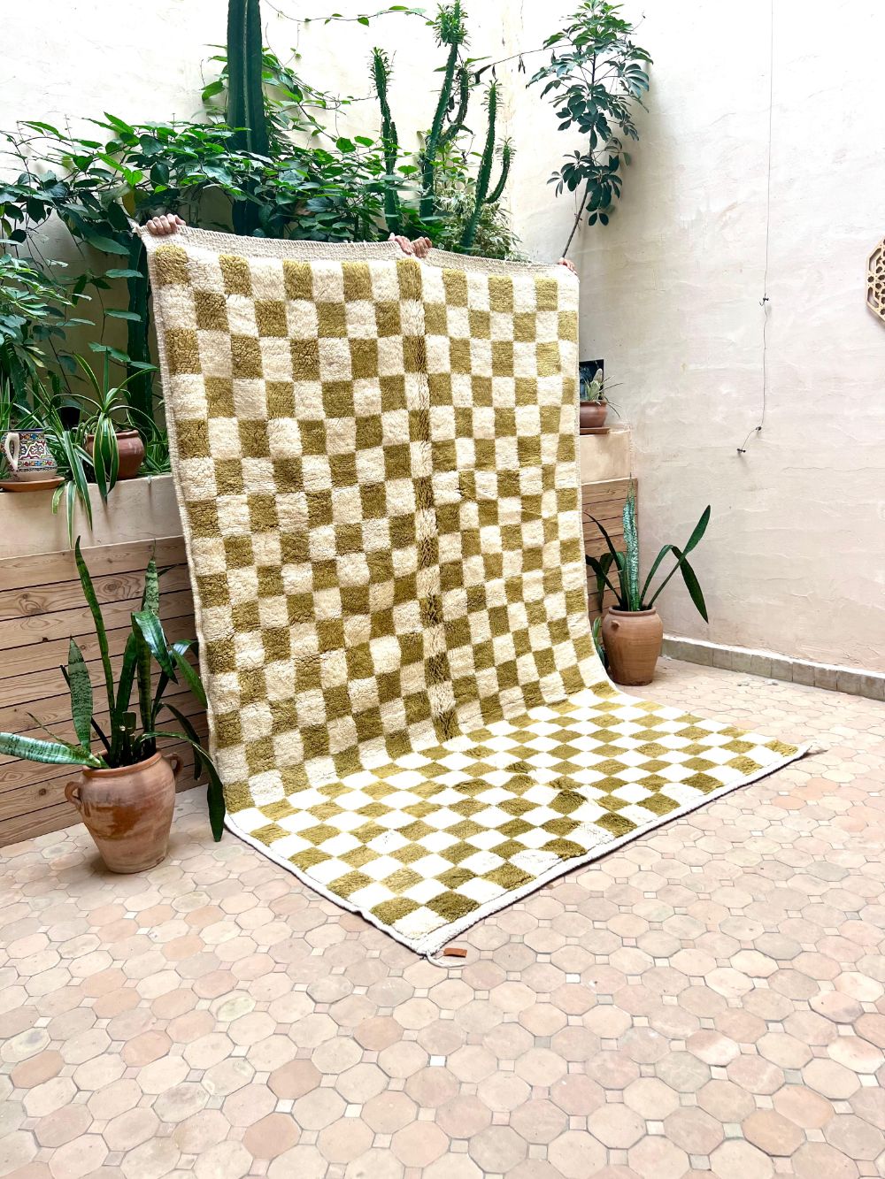 Moroccan Checkered Rug 280x185cm