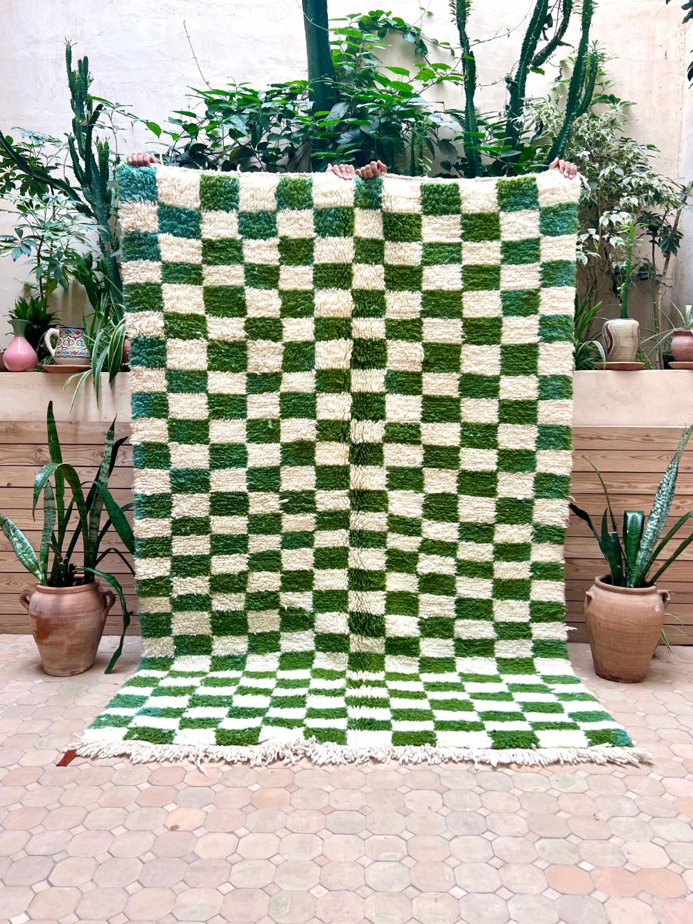 Marokkolainen ruudullinen matto 235x160cm